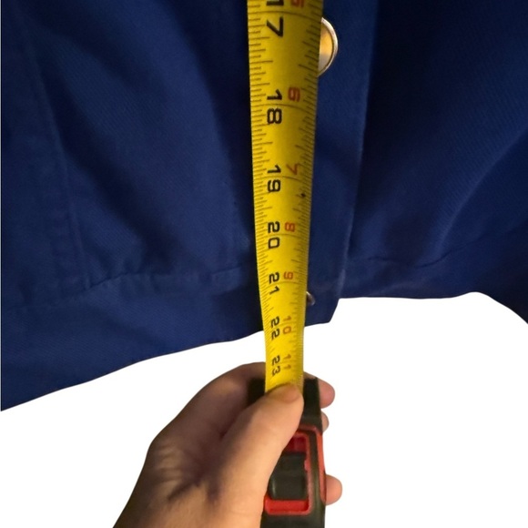 Gloria Vanderbilt Blue Denim Style Button Front Jacket Size L - Picture 8 of 10